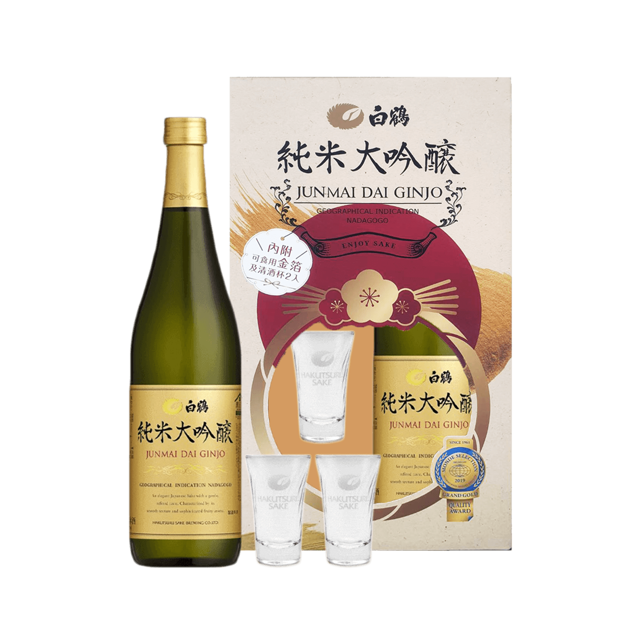 白鶴 純米大吟釀 禮盒組 720ml