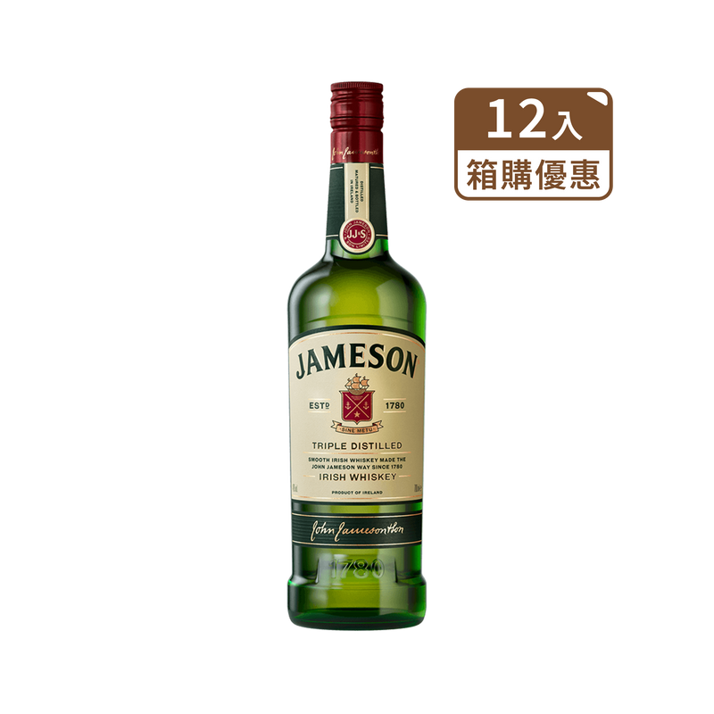 【箱購12入】尊美醇 JAMESON 愛爾蘭威士忌