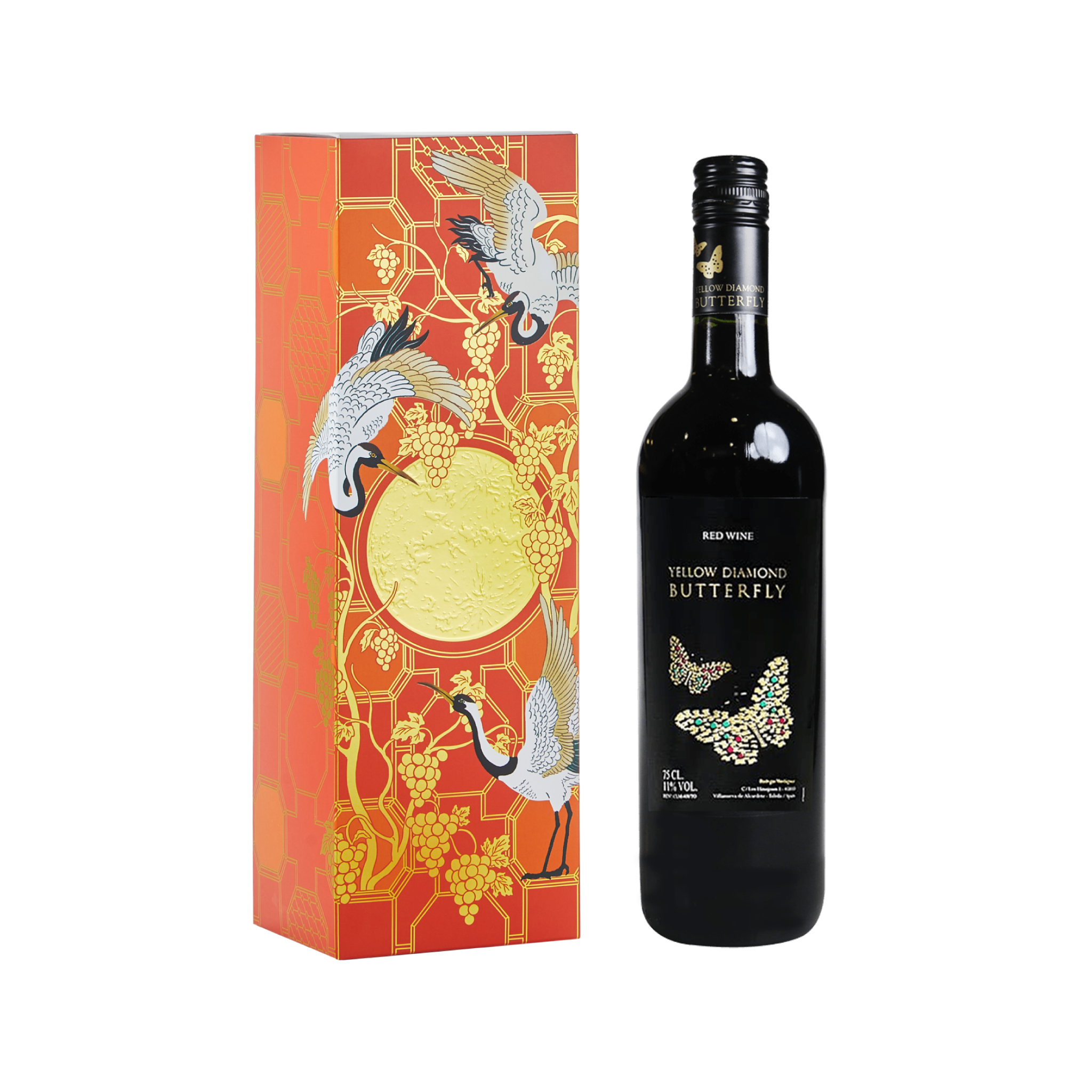 彩鑽蝶戀紅酒 2025中秋單入禮盒