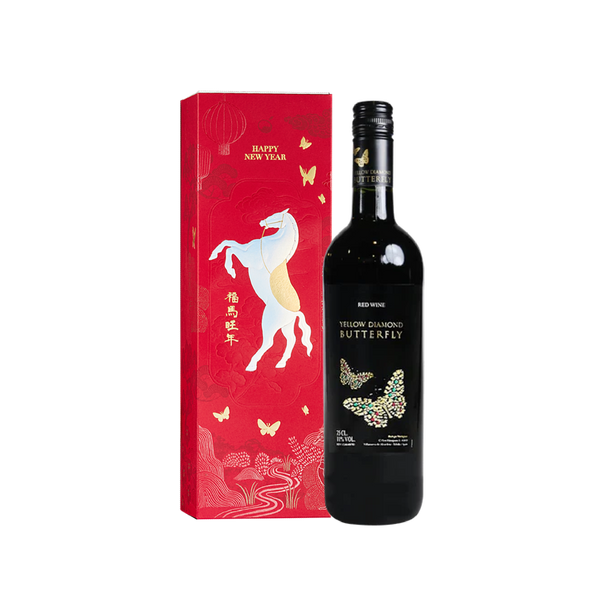 彩鑽蝶戀 2026馬年紅酒禮盒
