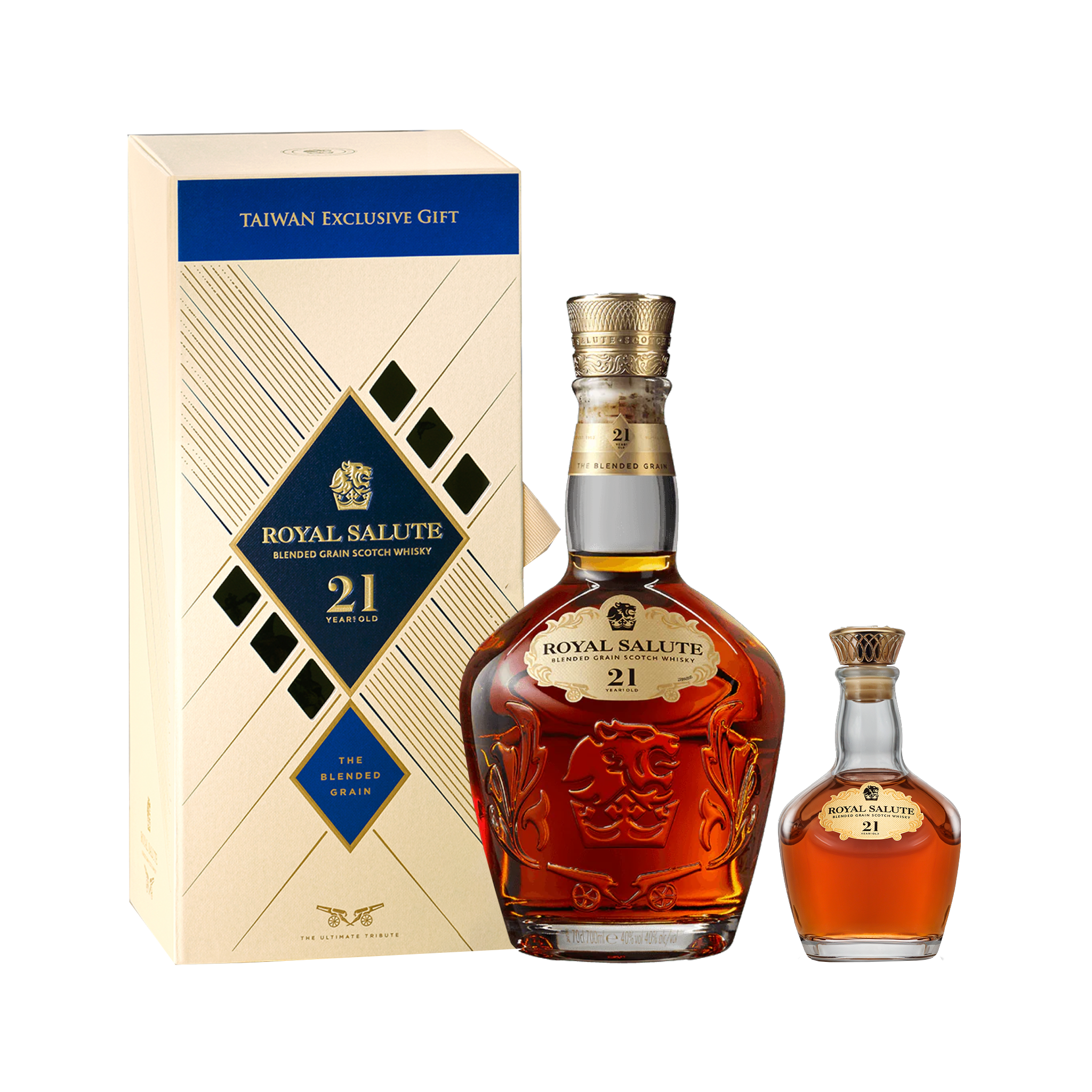 皇家禮炮21年 王者之鑽迷你酒年節限量禮盒