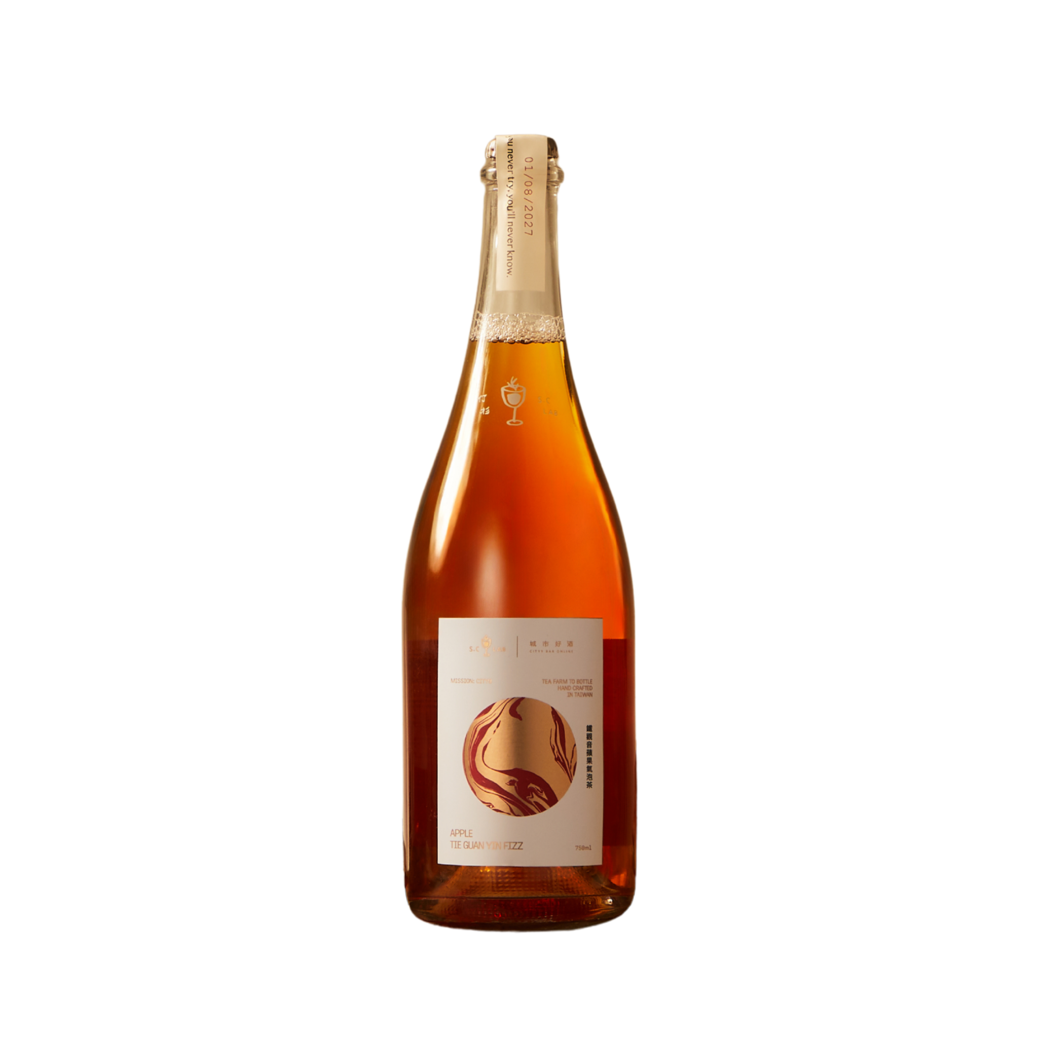 S.C Lab 仃杉 鐵觀音蘋果氣泡茶 中秋限定版（無酒精）750ml
