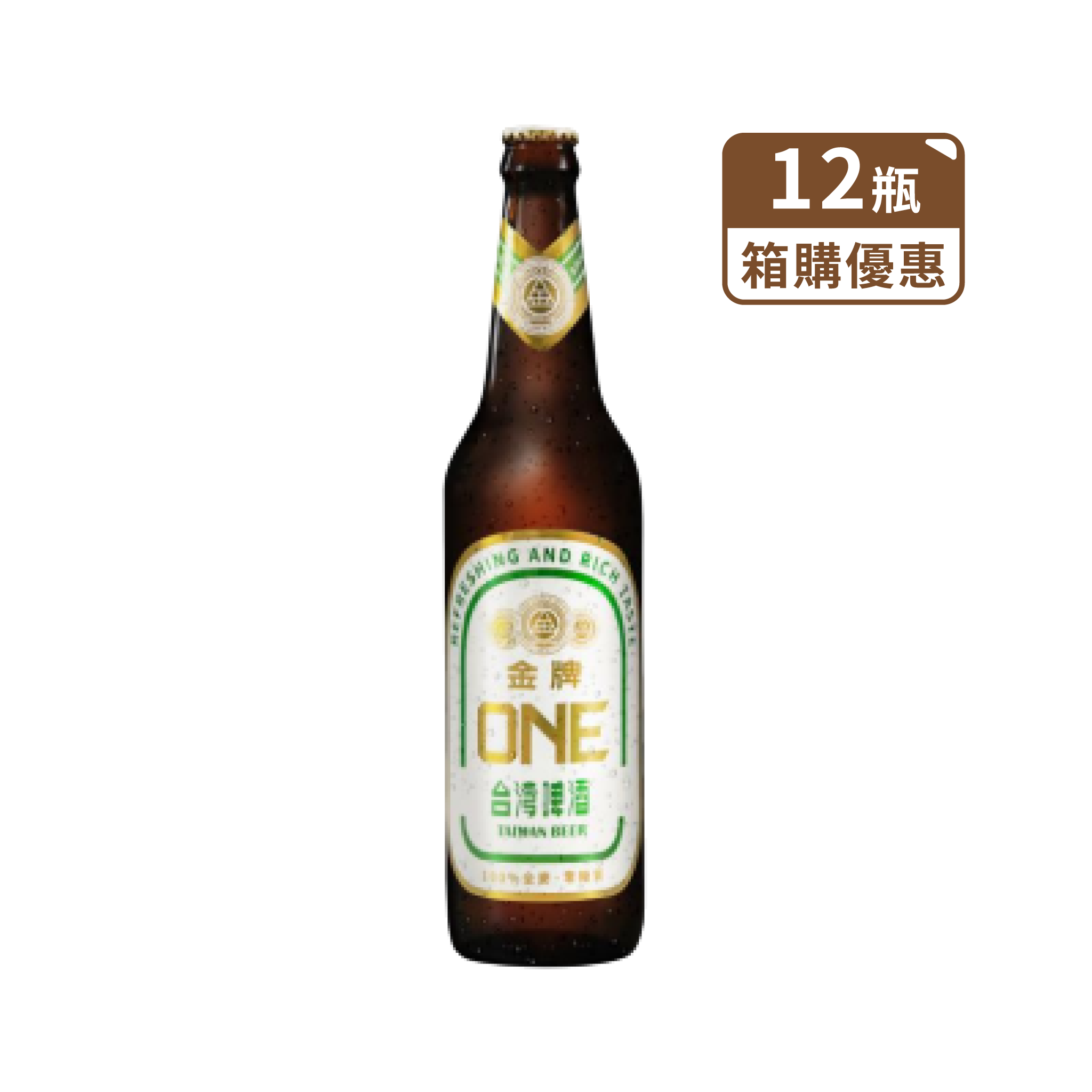 金牌ONE啤酒[瓶]零糖質600ml/12