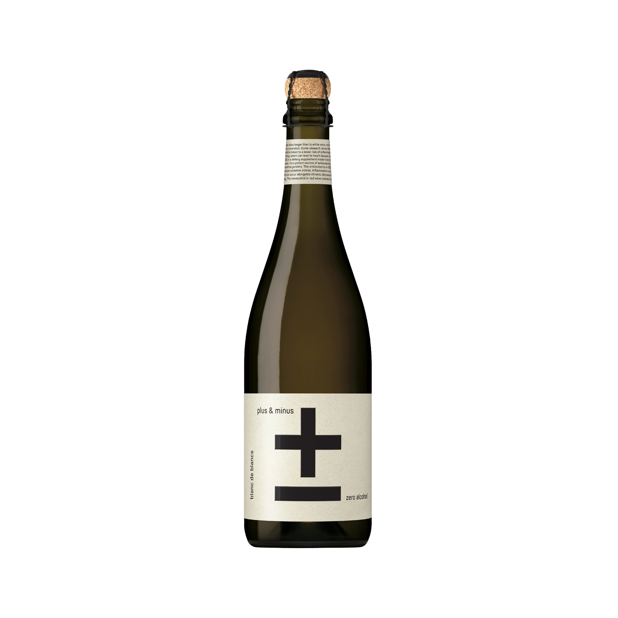 Plus & Minus 加減喝 無酒精白中白葡萄氣泡風味飲