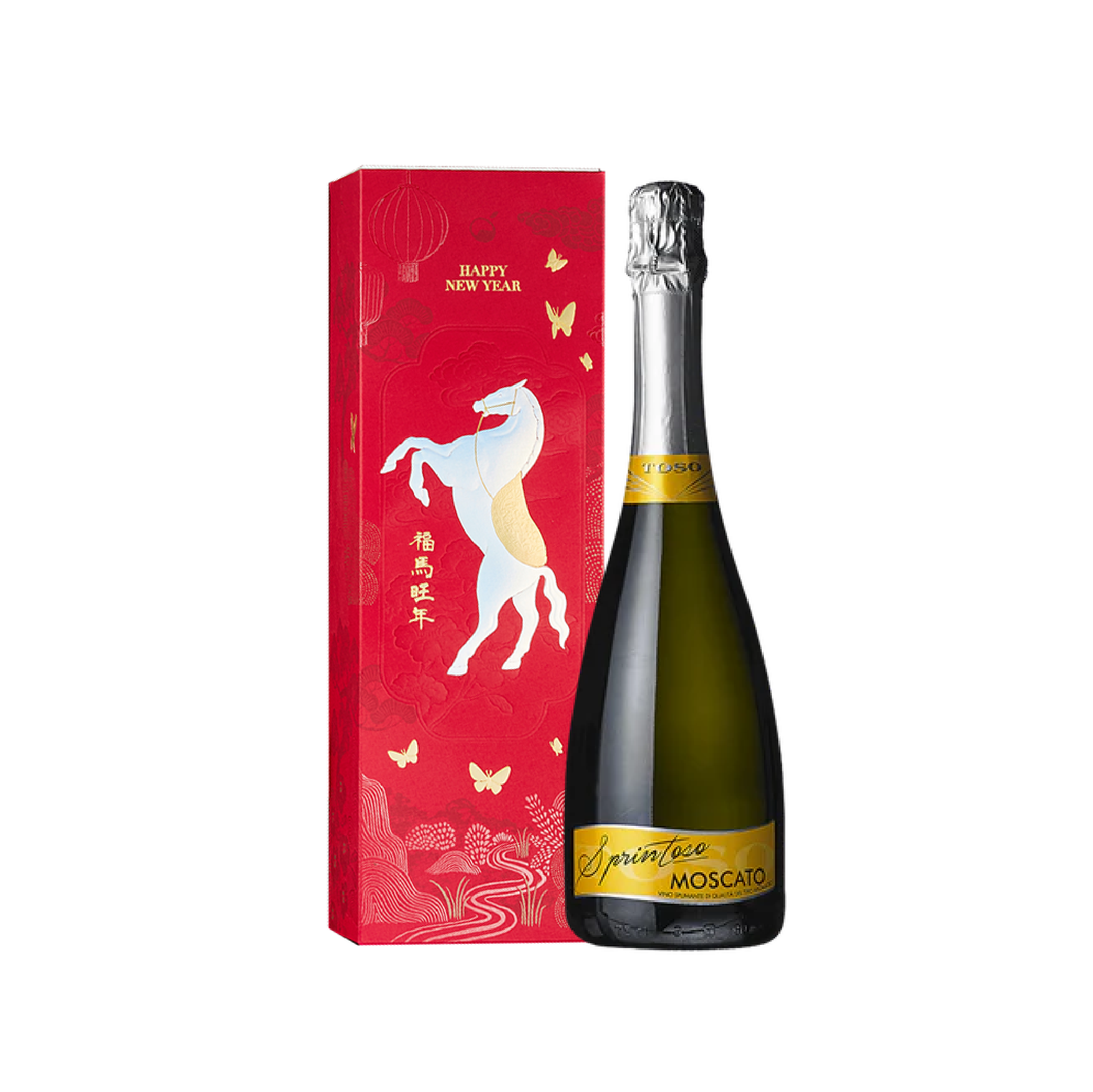 義大利TOSO 微甜氣泡酒 2026馬年春節單入禮盒