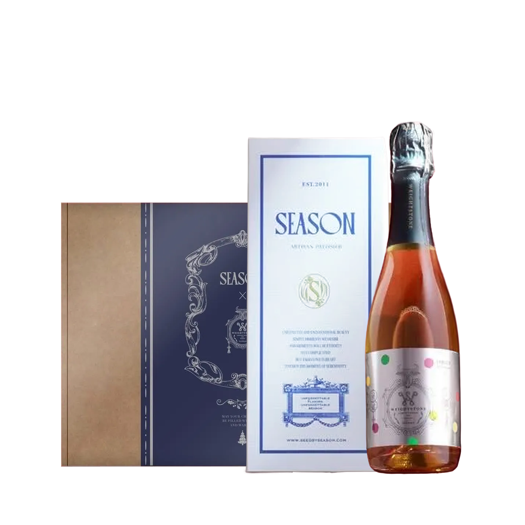 威石東限定聖誕禮盒 半任性氣泡酒 x SEASON 酒粕櫻花布丁糕